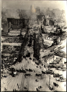 Erdbeben, Market Street, San Francisco, 1906